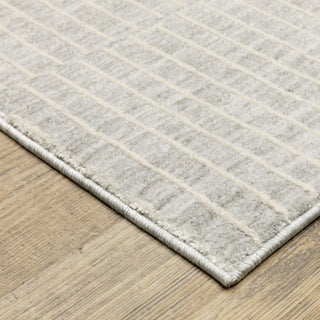 Oriental Weavers Oliver OLV08 Grey / Beige Area Rug Corner Image
