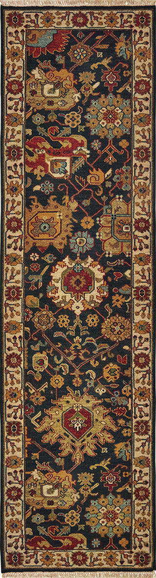 Tommy Bahama Angora 12302 Black Ivory Area Rug 