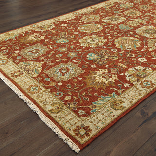 Tommy Bahama Angora 12303 Rust Ivory Area Rug 