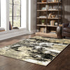 Oriental Weavers Bowen 109E2 Black Gold Area Rug 