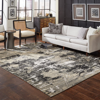 Oriental Weavers Bowen 109E2 Black Gold Area Rug 