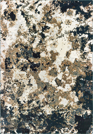 Oriental Weavers Bowen 1808Q Navy Gold Area Rug 