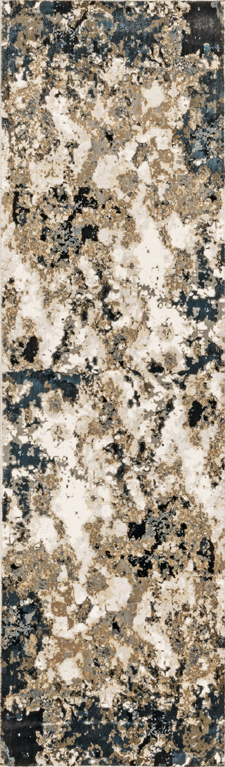 Oriental Weavers Bowen 1808Q Navy Gold Area Rug 