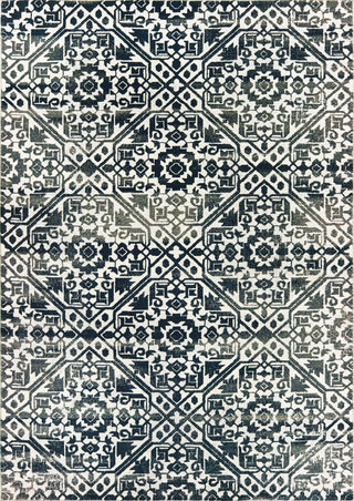 Oriental Weavers Bowen 5506E Navy Ivory Area Rug 