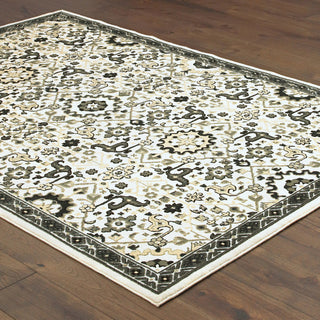 Oriental Weavers Bowen 073J2 Ivory Navy Area Rug 