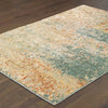Oriental Weavers Carson 9654B Blue Orange Area Rug 