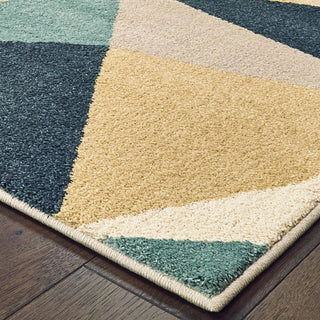 Oriental Weavers Carson 9659B Blue Orange Area Rug 