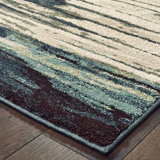 Oriental Weavers Carson 9675A Blue Ivory Area Rug 