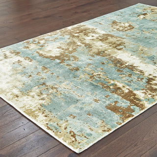 Oriental Weavers Formations 70001 Blue Brown Area Rug 