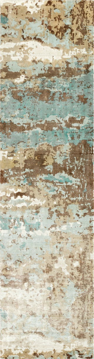 Oriental Weavers Formations 70001 Blue Brown Area Rug 