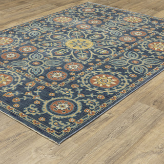 Oriental Weavers Francesca FR11B Blue/Rust Area Rug 