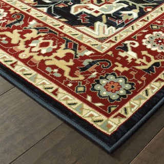 Oriental Weavers Kashan 096W1 Red/ Ivory Area Rug 