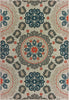 Oriental Weavers Latitude 1903W Grey Blue Area Rug 