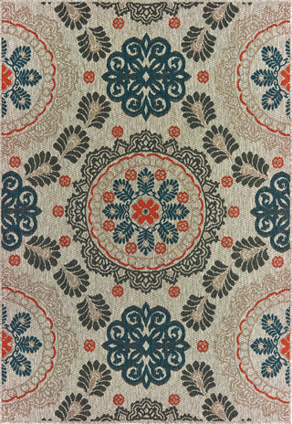 Oriental Weavers Latitude 1903W Grey Blue Area Rug 