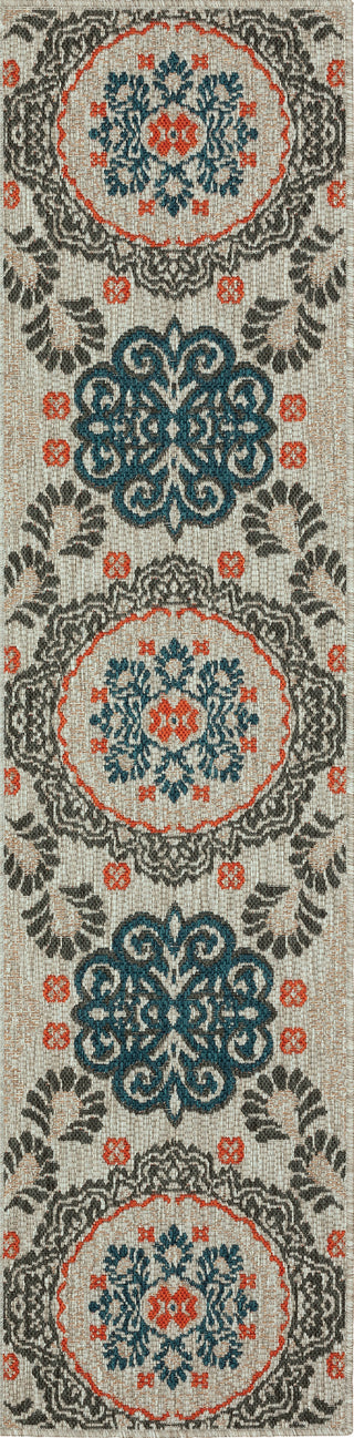 Oriental Weavers Latitude 1903W Grey Blue Area Rug 
