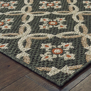 Oriental Weavers Latitude 1904K Grey Orange Area Rug 
