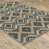 Oriental Weavers Latitude 002X3 Grey Orange Area Rug 
