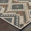 Oriental Weavers Latitude 002X3 Grey Orange Area Rug 