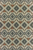 Oriental Weavers Latitude 002X3 Grey Orange Area Rug 