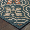 Oriental Weavers Latitude 709B3 Blue Orange Area Rug 