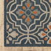 Oriental Weavers Latitude 709B3 Blue Orange Area Rug 