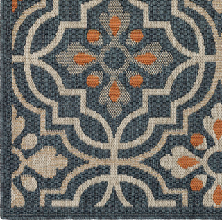 Oriental Weavers Latitude 709B3 Blue Orange Area Rug 