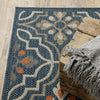 Oriental Weavers Latitude 709B3 Blue Orange Area Rug 