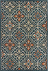 Oriental Weavers Latitude 709B3 Blue Orange Area Rug 