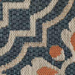 Oriental Weavers Latitude 709B3 Blue Orange Area Rug 