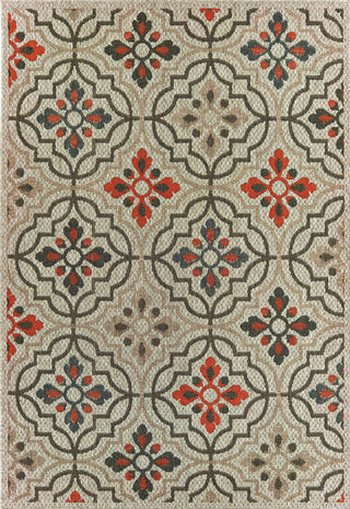 Oriental Weavers Latitude 709Y3 Grey Orange Area Rug 
