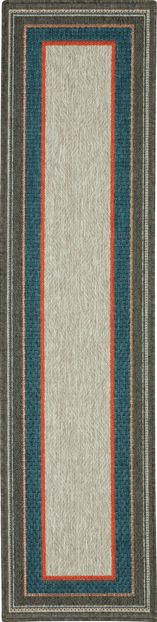 Oriental Weavers Latitude 8021L Grey Blue Area Rug 