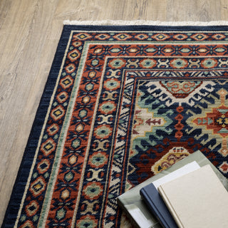 Oriental Weavers Lilihan 003B6 Navy/Multi Area Rug 