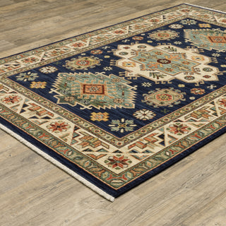 Oriental Weavers Lilihan 532B6 Navy/Multi Area Rug 