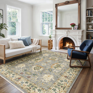 Oriental Weavers Lucca 2063L Blue/Multi Area Rug Lifestyle Image Feature