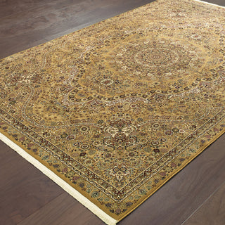 Oriental Weavers Masterpiece 8022J Gold Ivory Area Rug 