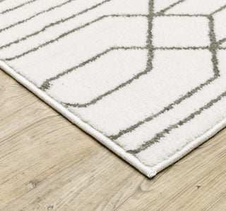 Oriental Weavers Montecito 4158W White/Grey Area Rug 