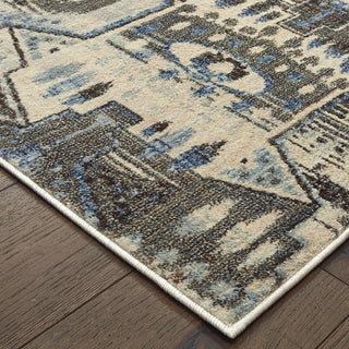 Oriental Weavers Pandora 1334W Blue Brown Area Rug 