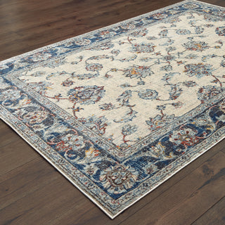 Oriental Weavers Pandora 1802E Ivory Blue Area Rug 