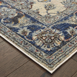 Oriental Weavers Pandora 1802E Ivory Blue Area Rug 