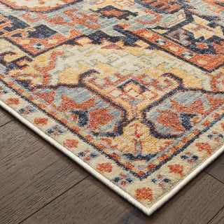 Oriental Weavers Pandora 049S7 Blue Orange Area Rug 