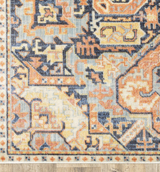 Oriental Weavers Pandora 049S7 Blue Orange Area Rug 