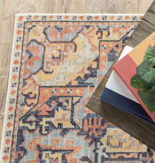 Oriental Weavers Pandora 049S7 Blue Orange Area Rug 