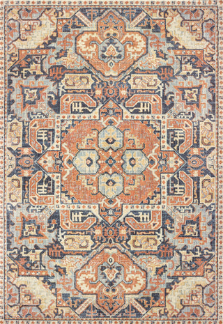 Oriental Weavers Pandora 049S7 Blue Orange Area Rug 