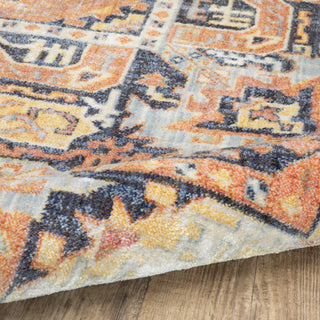 Oriental Weavers Pandora 049S7 Blue Orange Area Rug 