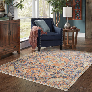 Oriental Weavers Pandora 049S7 Blue Orange Area Rug 