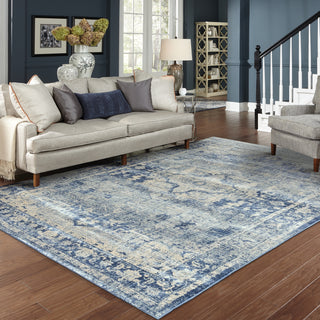 Oriental Weavers Pandora 070E7 Ivory Blue Area Rug 