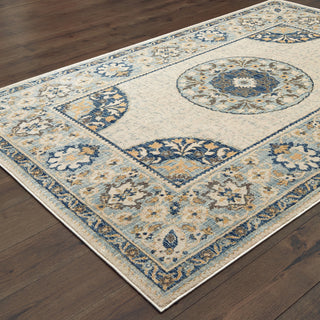 Oriental Weavers Pandora 8027W Ivory Blue Area Rug 