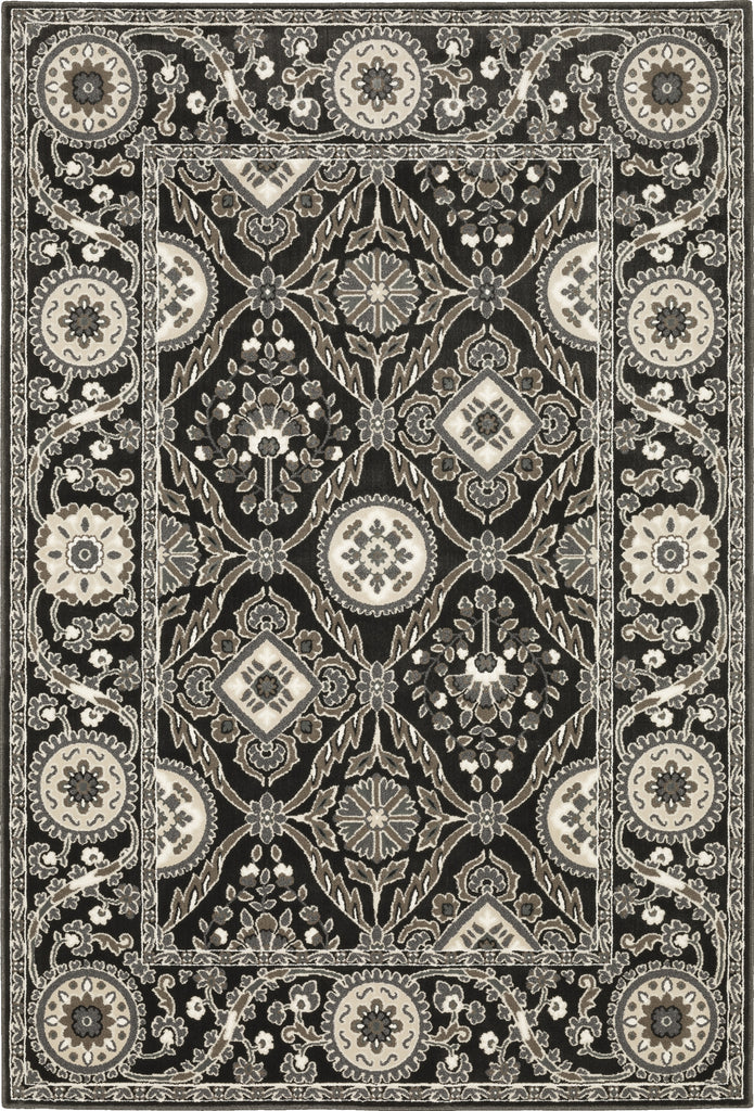 Oriental Weavers RAYLAN RAY05 Black/ Grey Area Rug main image