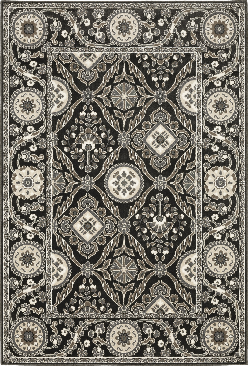 Oriental Weavers Raylan RAY05 Black/Grey Area Rug