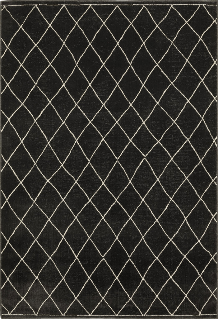 Oriental Weavers RAYLAN RAY12 Black/ Ivory Area Rug main image